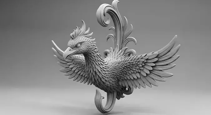 Phoenix Bird Wall Hook
