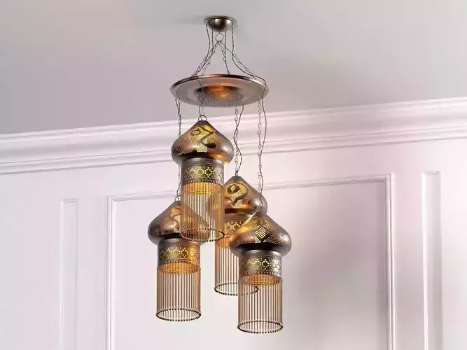 Moroccan Pendant Lights 3D model