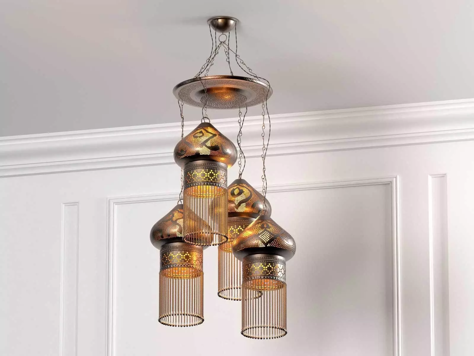 Moroccan Pendant Lights 3D model_0