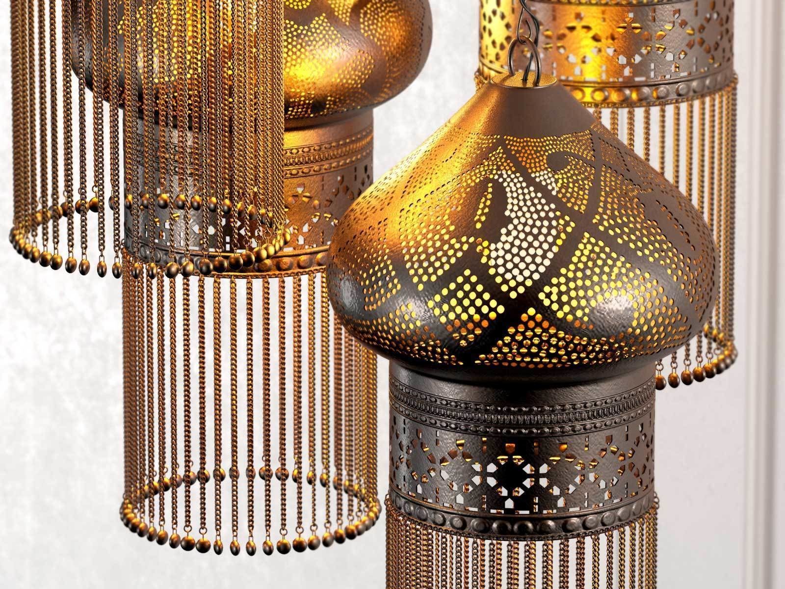 Moroccan Pendant Lights 3D model_2