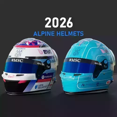 F1 Alpine Team Helmets