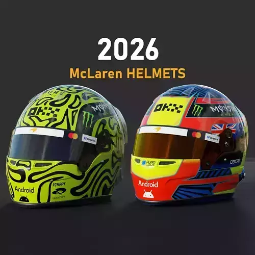 F1 McLaren Team Helmets 2026