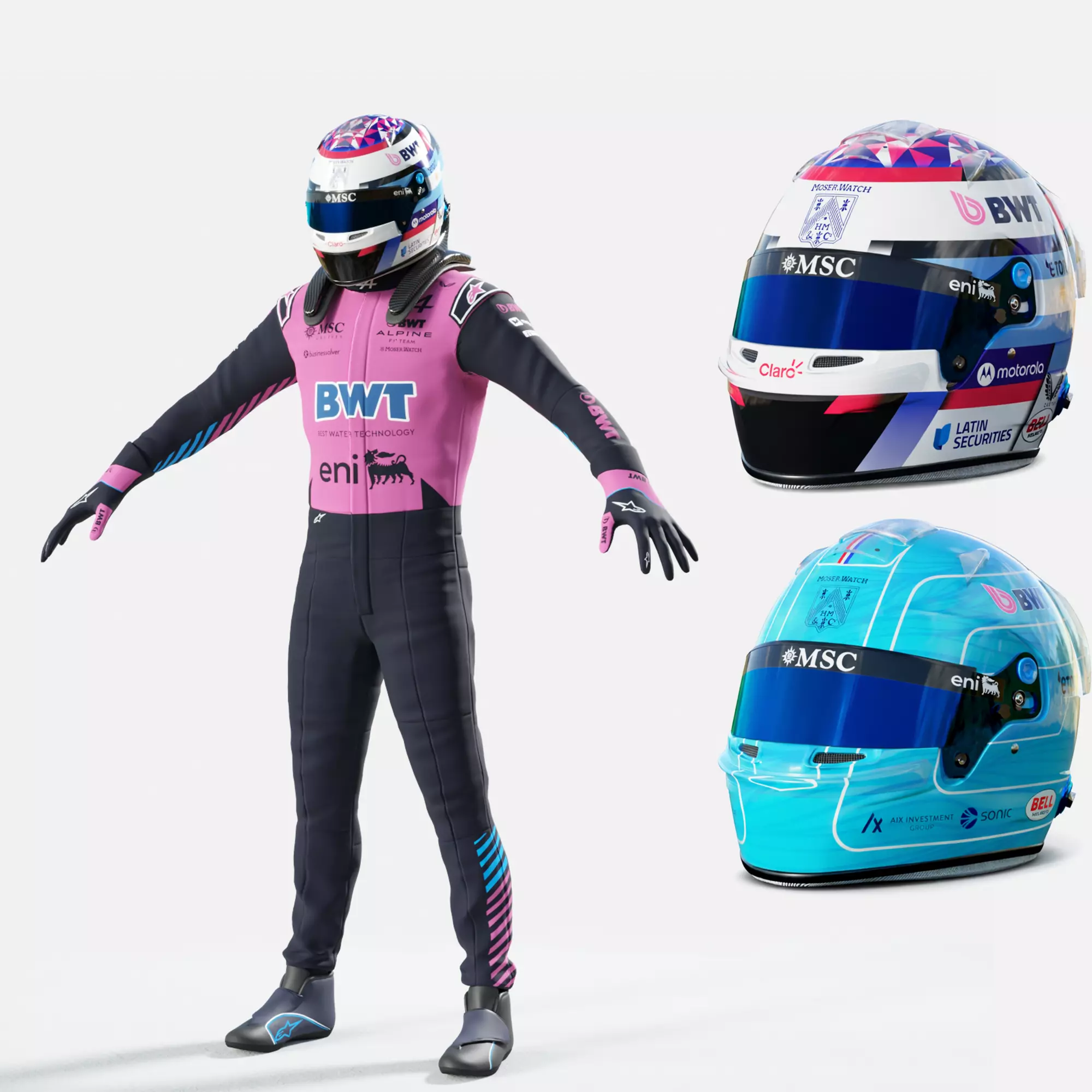 F1 Alpine Racing Suits 2026 3D model