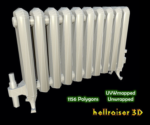 Radiator Low-poly 3D model