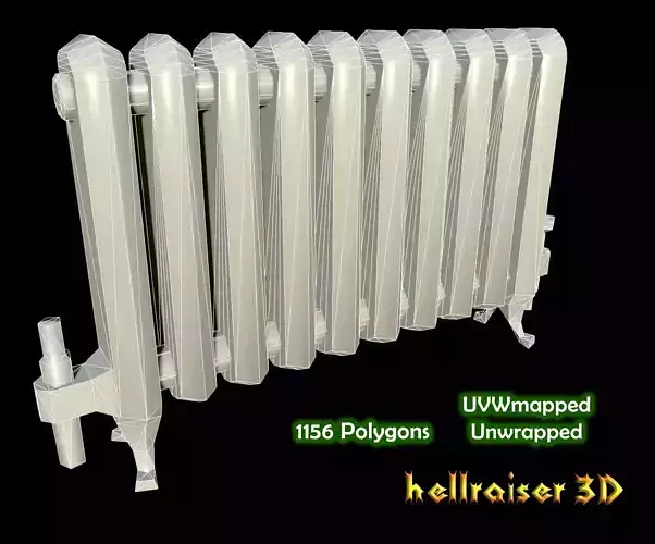 Radiator Low-poly 3D model