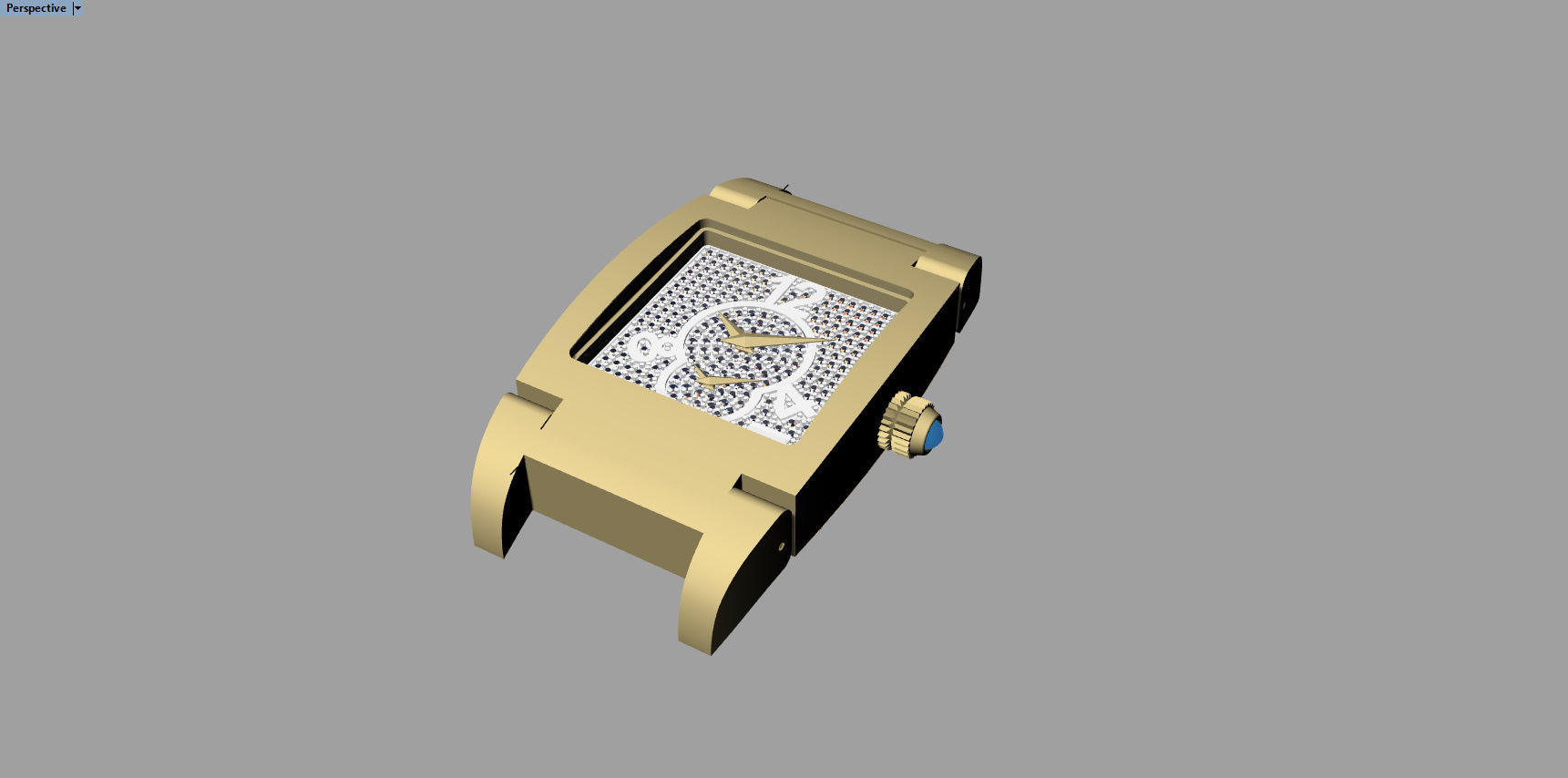 De Grisogono watch - bracelet 3D print model_9
