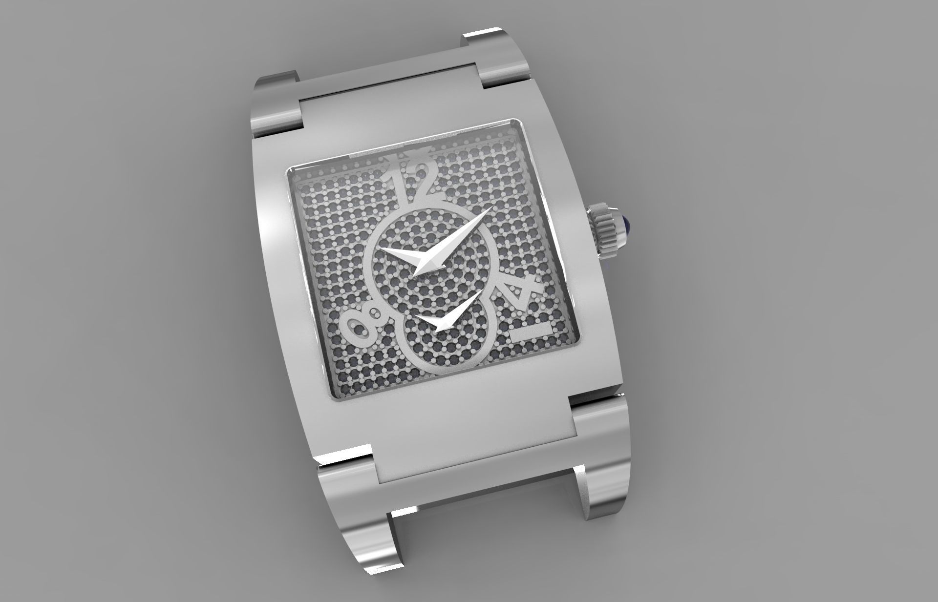 De Grisogono watch - bracelet 3D print model_1