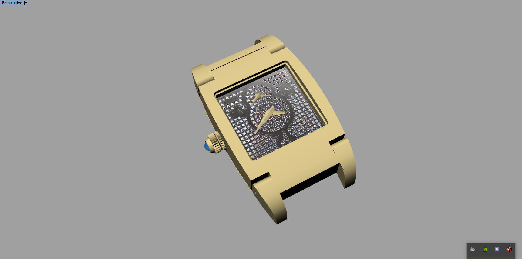 De Grisogono watch - bracelet 3D print model_6