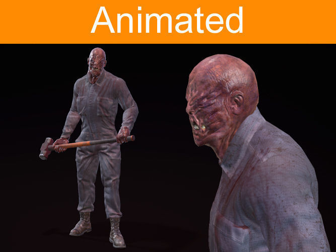Character Mechanic Low-poly 3D model