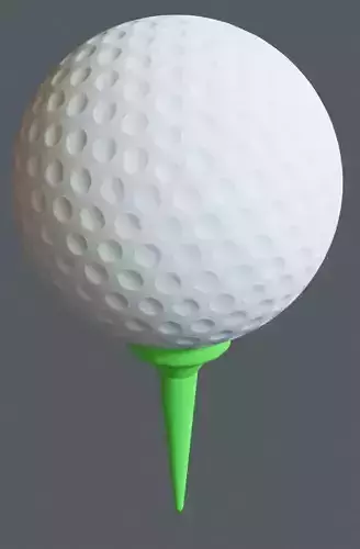 golf ball Free low-poly 3D model