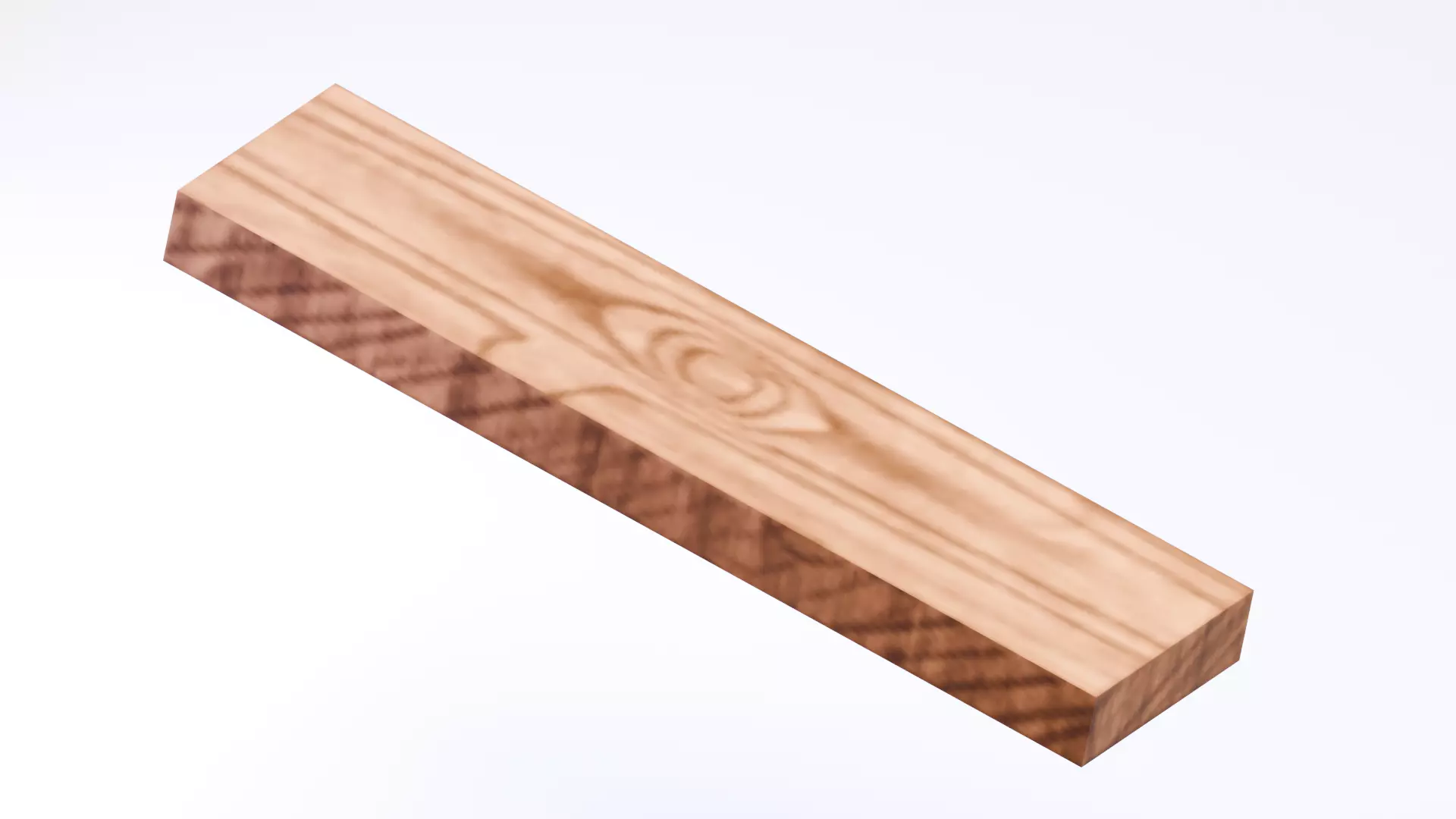 Stylized Autumn Landscape - Wood Plank Low-poly 3D model