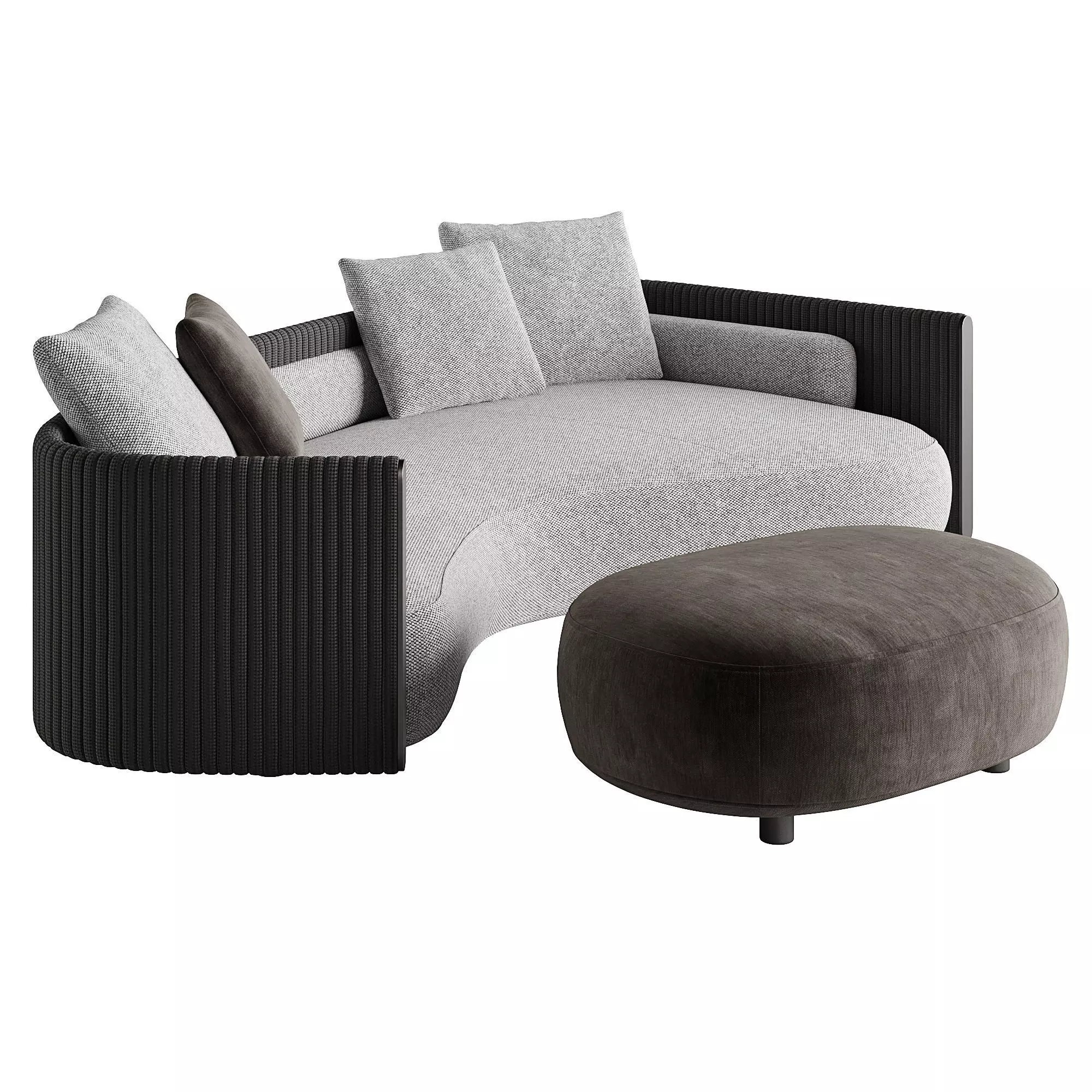 Bezier Cord Outdoor Sofa by Minotti 3D model