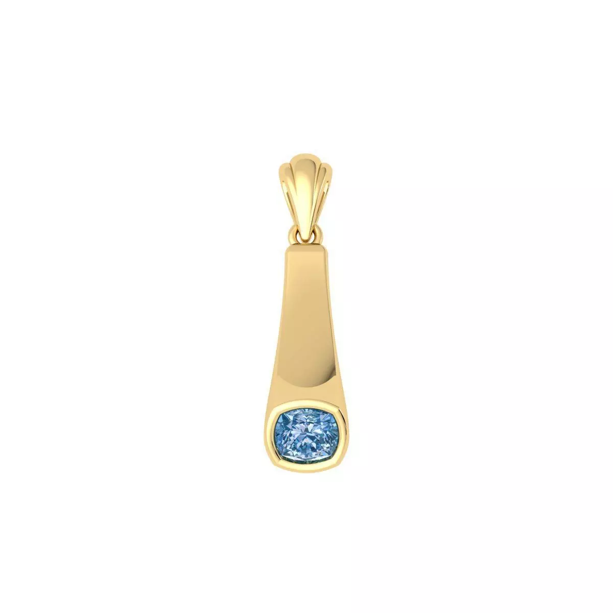 Unique Cushion Pendent 3d Model and Render 3D print model