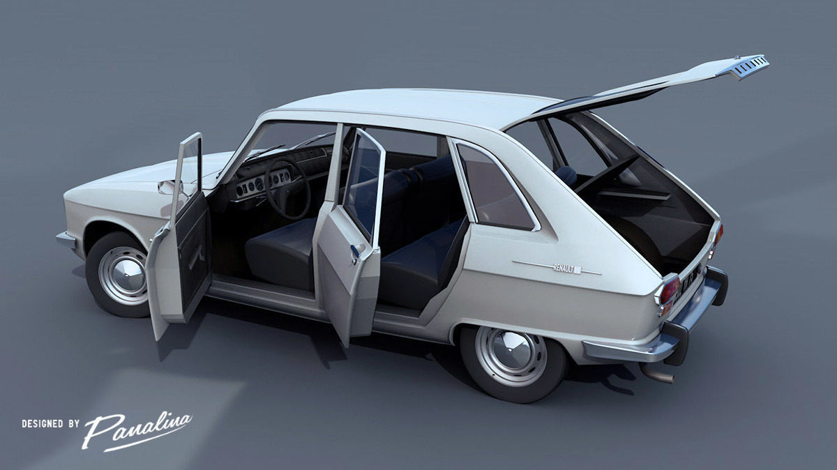 Renault 16 TS - 1970 3D model_3