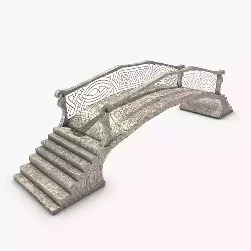 Low poly fantasy bridge