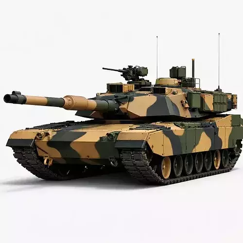 M1A2 Abrams SEP v3 Tank Low Poly Modern Battle Tank