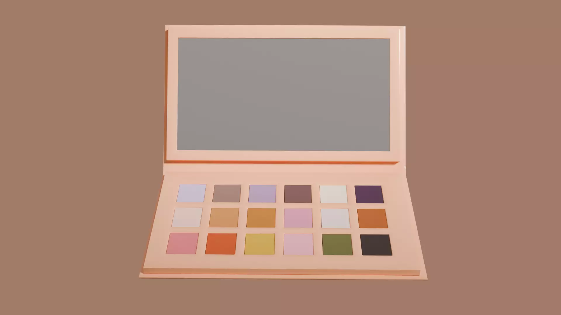 Modular Cosmetic Eyeshadow Palette 3D model