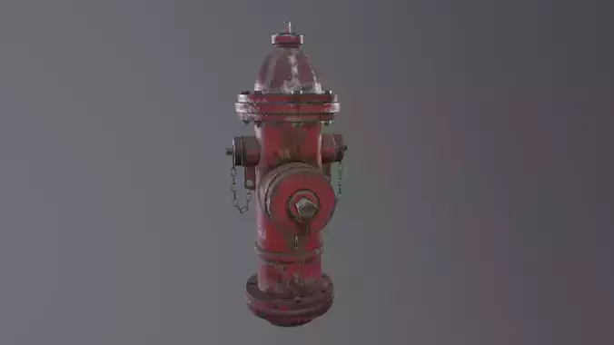 Rusty Industrial Fire Hydrant