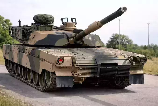 Leopard 2A7 Tank Low Poly Modern Main Battle Tank