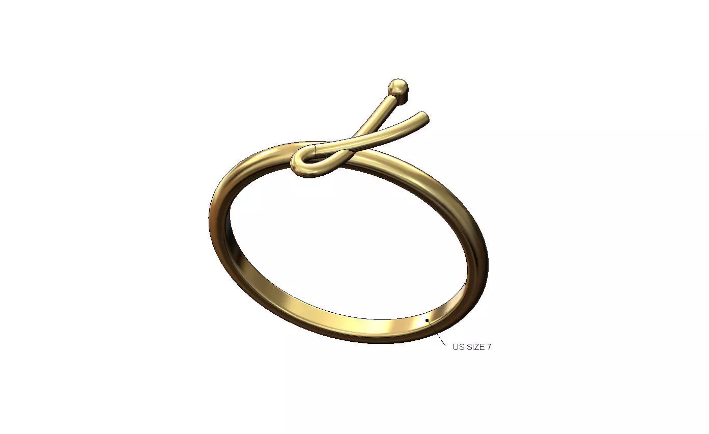 J letter initial 3d lowercase wire stacker ring 3D print model