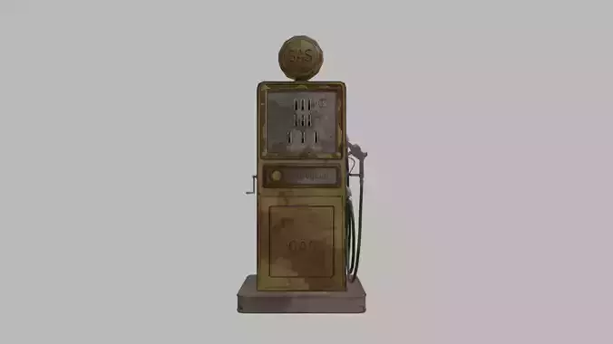 Old Rusty Gas Station Pump