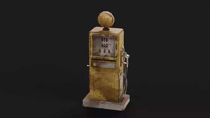 Old Rusty Gas Station Pump