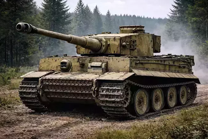 Tiger I Classic Tank Low Poly WWII Heavy Tank Model