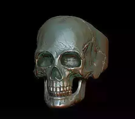skull ring 3D print model