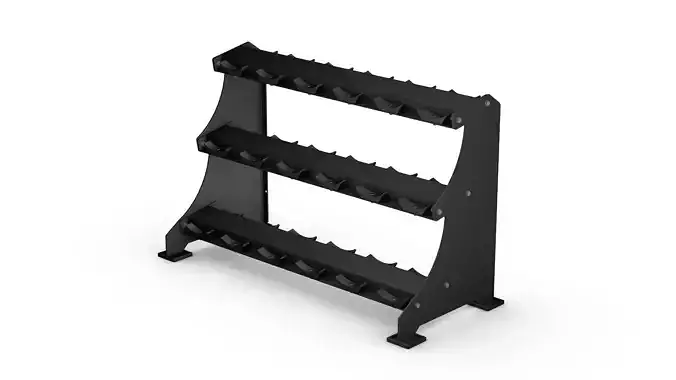 3-tier dumbbell rack