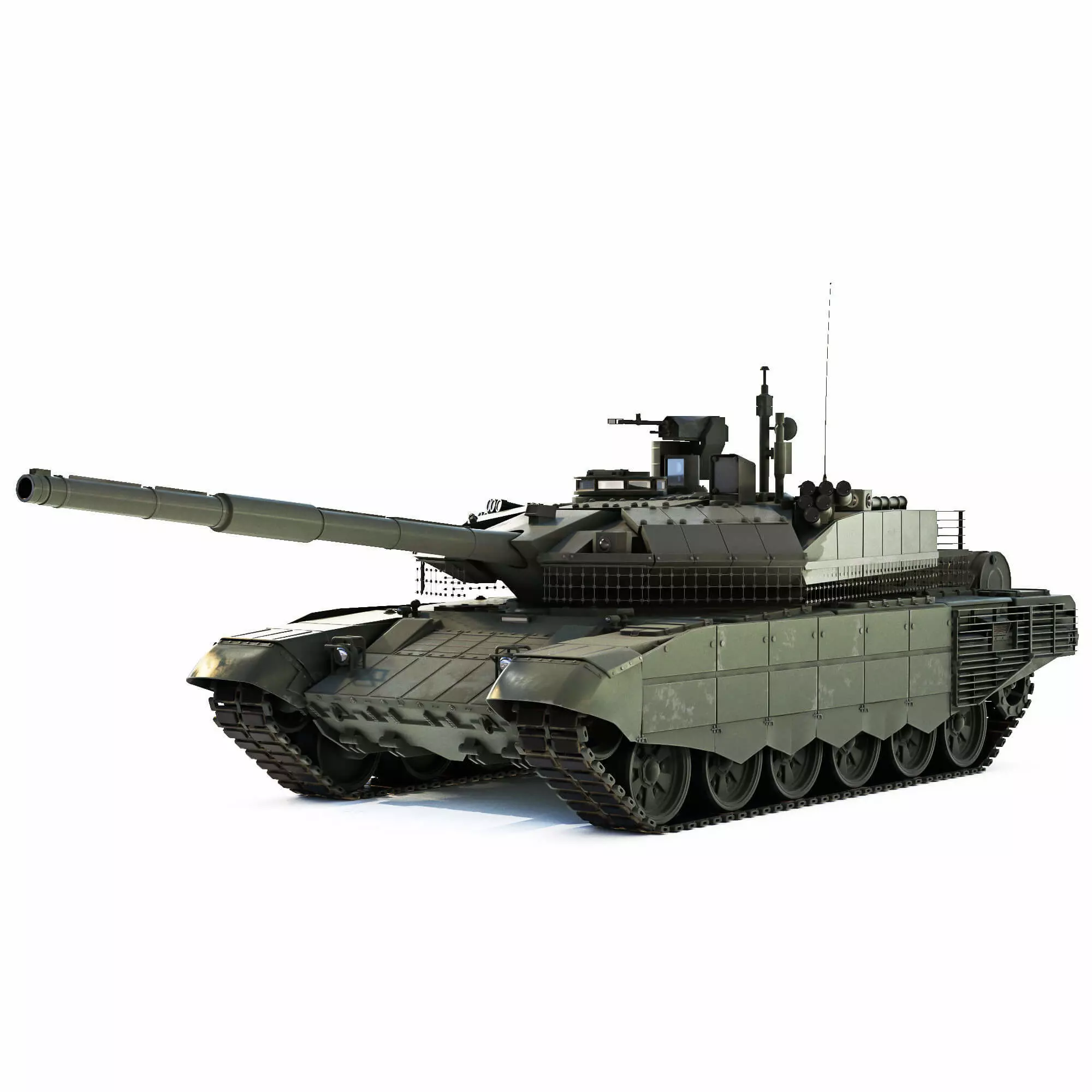 T 90M Tank Low Poly Modern Main Battle Tank Model Low-poly 3D model