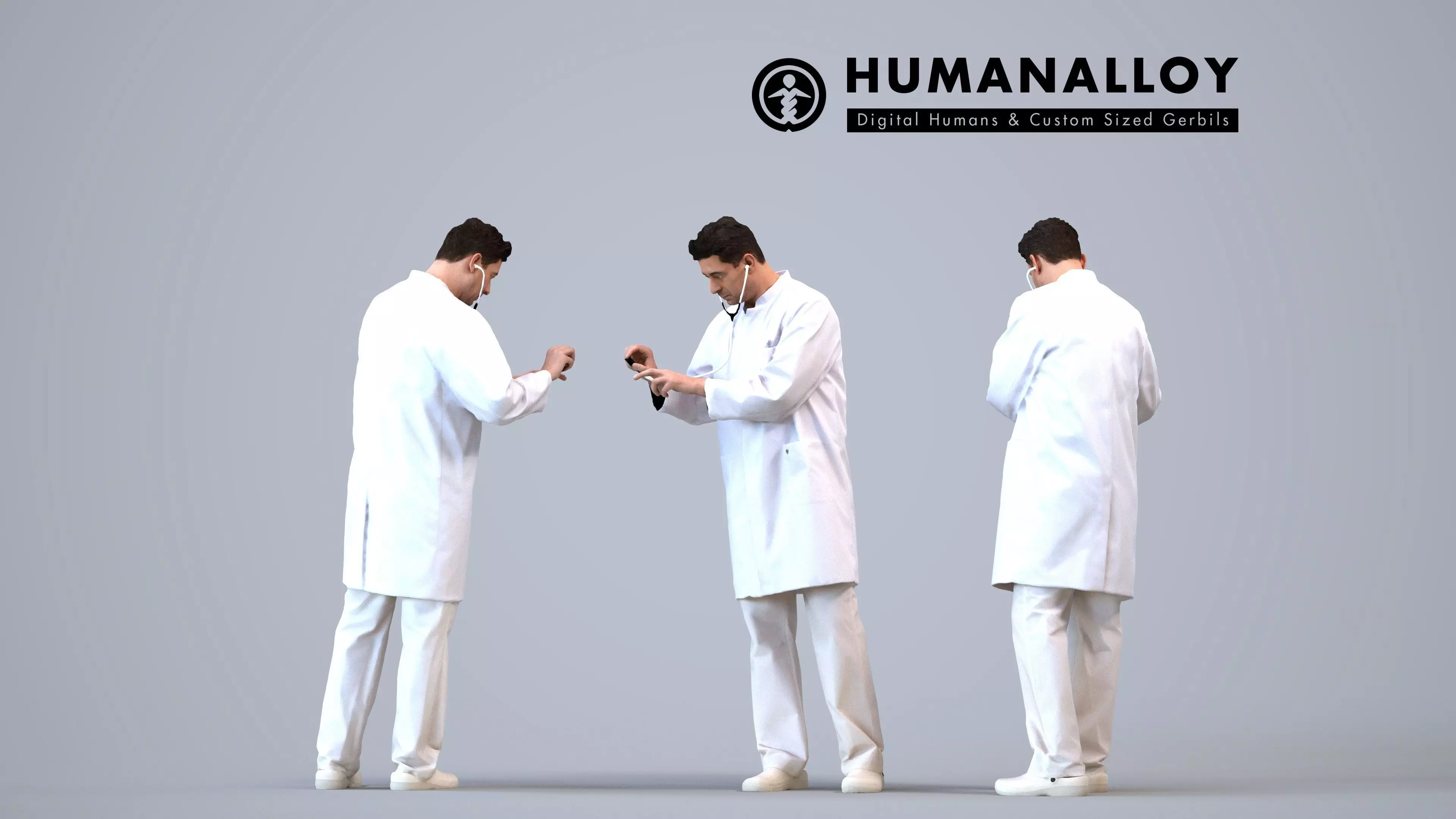 00145Connor005 - Adult Caucasian man waiting casually in summer 3D model