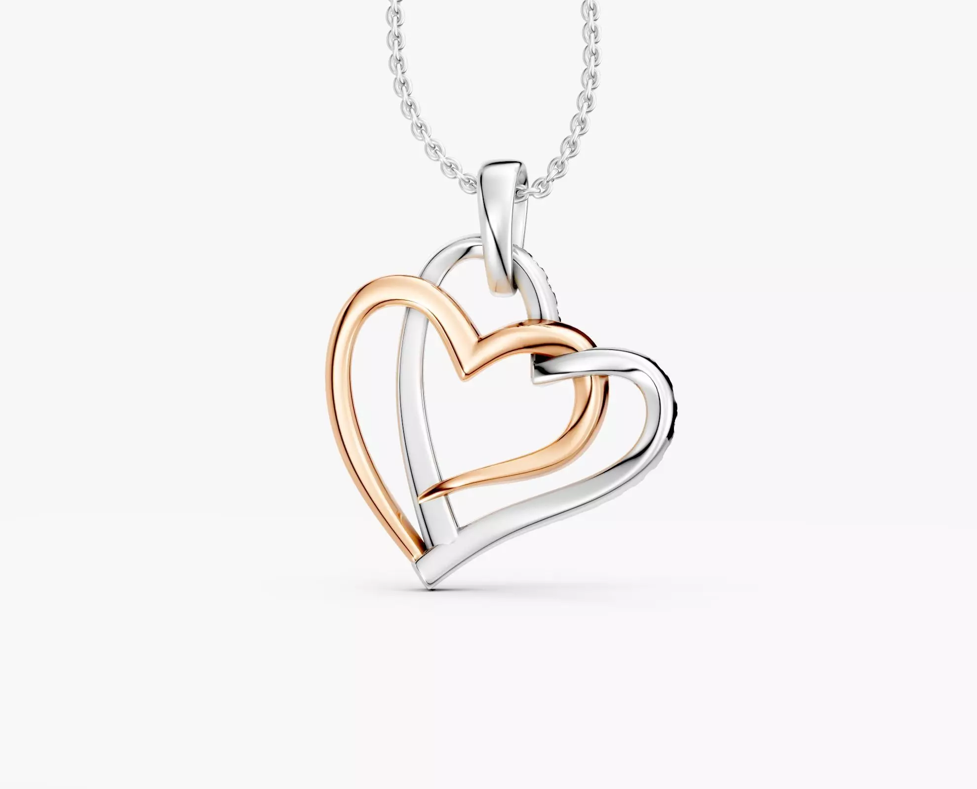 zhp001 smooth organic heart pendant 3D print model