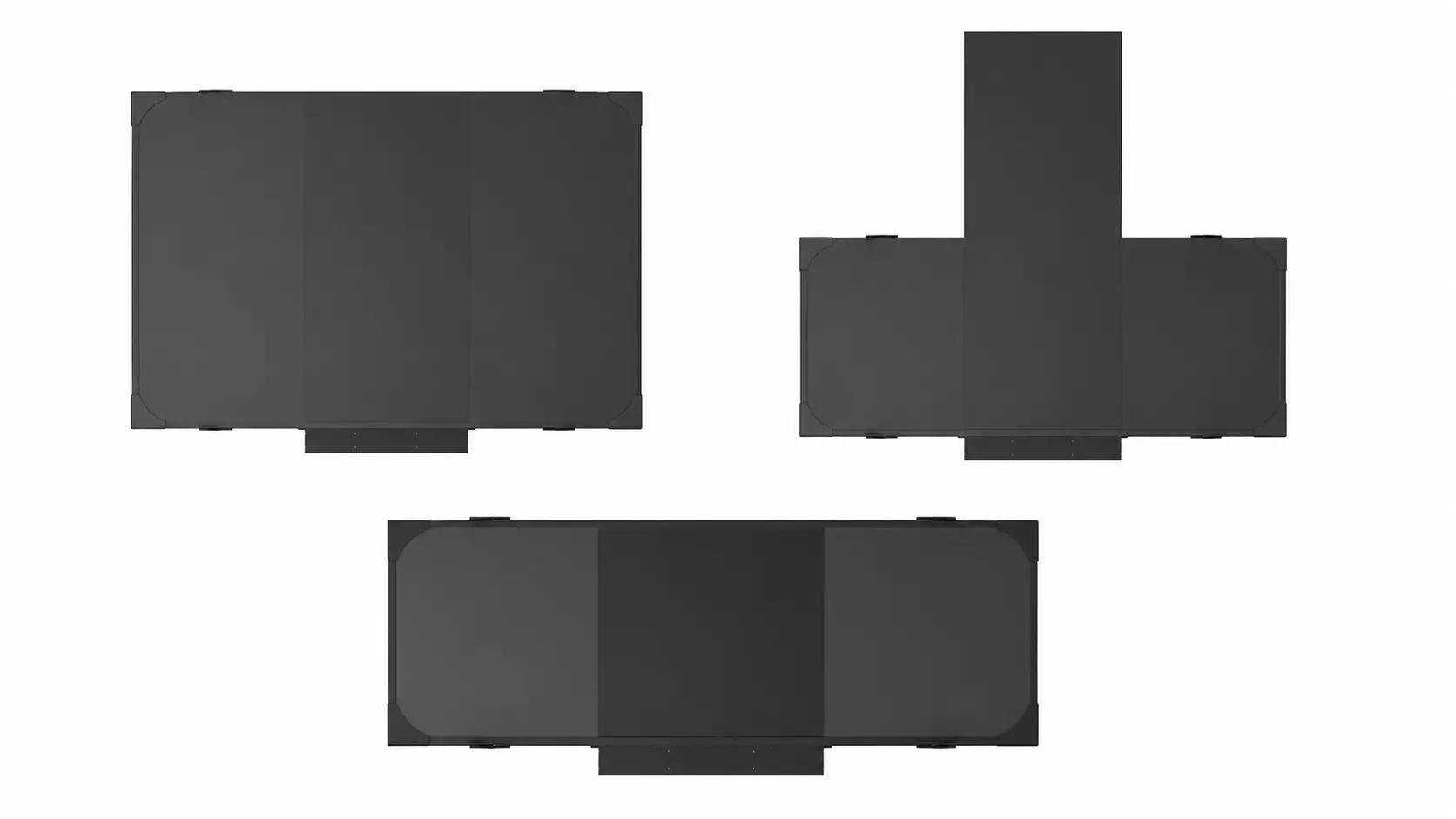 3 Deadlift Platforms Low-poly 3D model