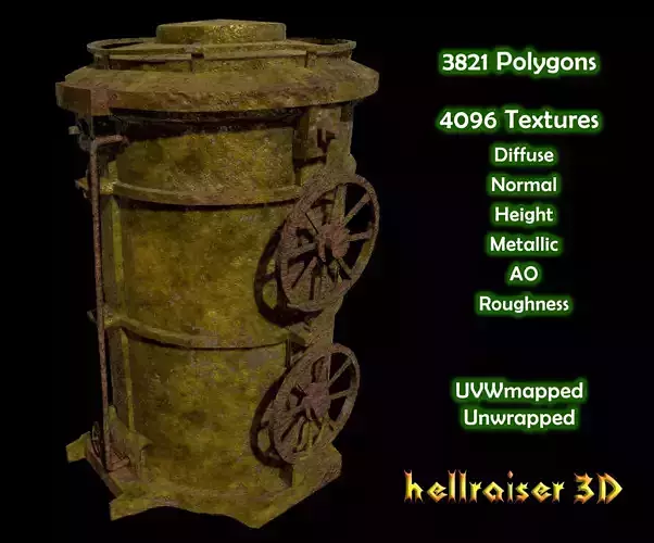 Steam Machine - PBR - Dirty Textured