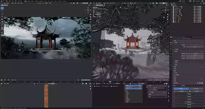 Pavilion 3D model 2