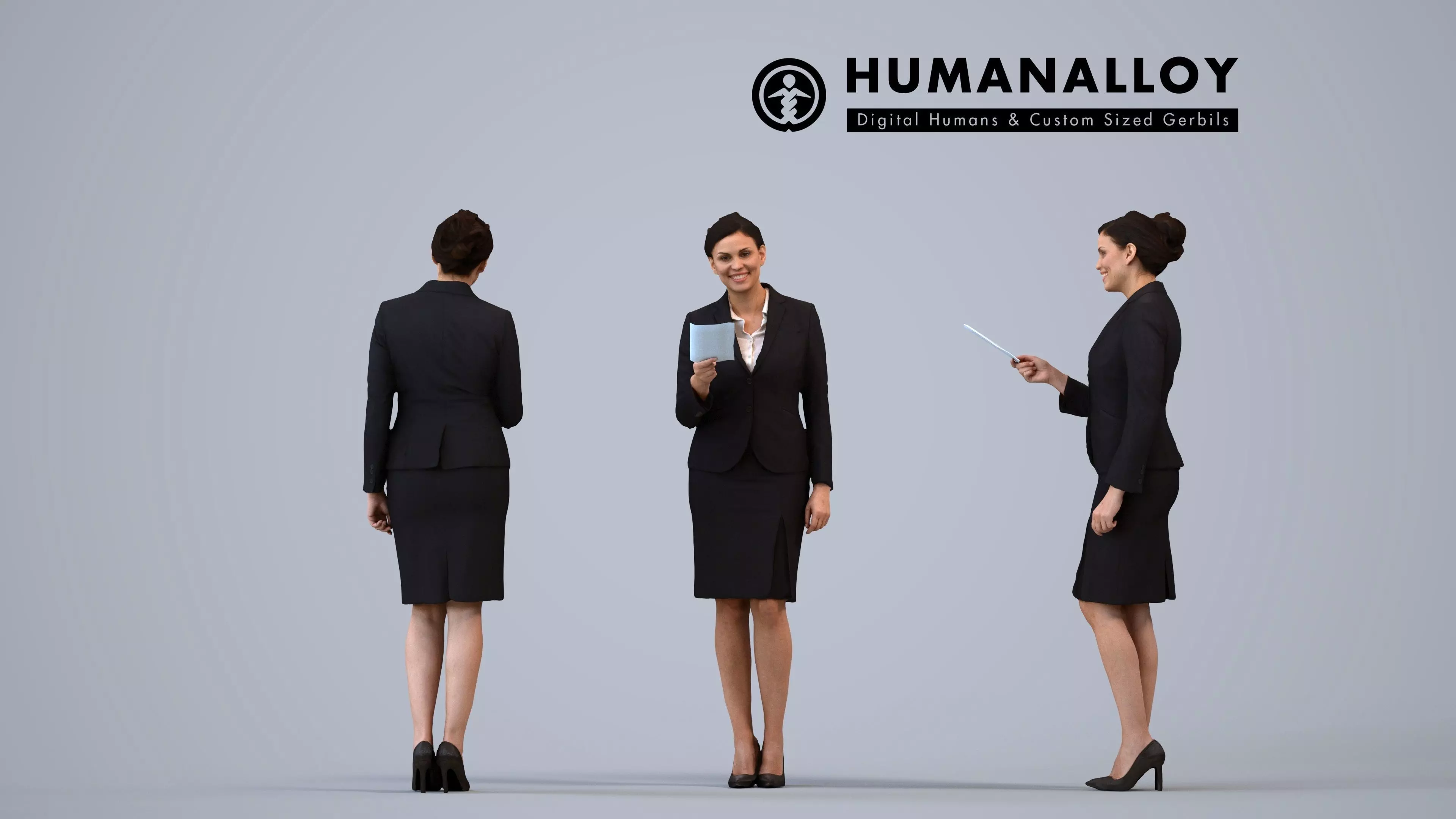 00194Cameron012 - Adult Caucasian woman presenting in 3D model