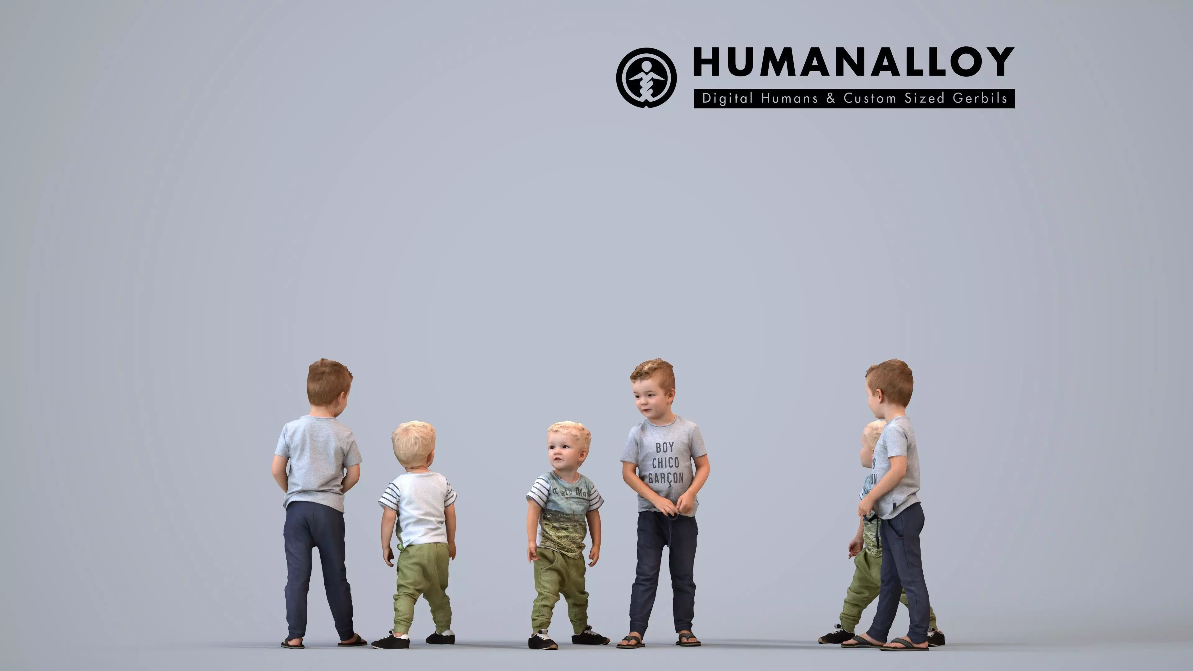 00205BarMaarten006 - Young Caucasian boy walking in public 3D model