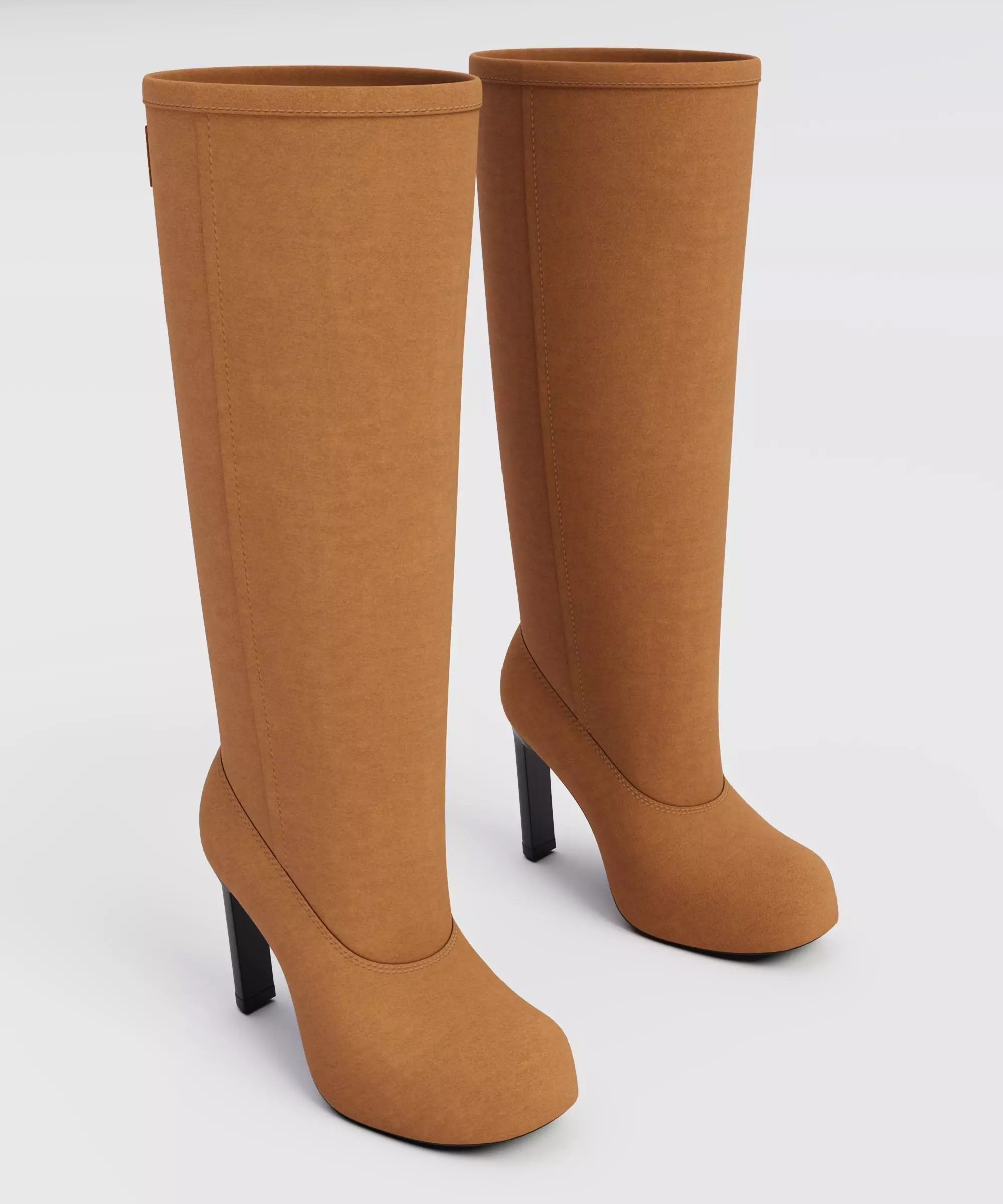 Balenciaga fargo knee high boots Low-poly 3D model