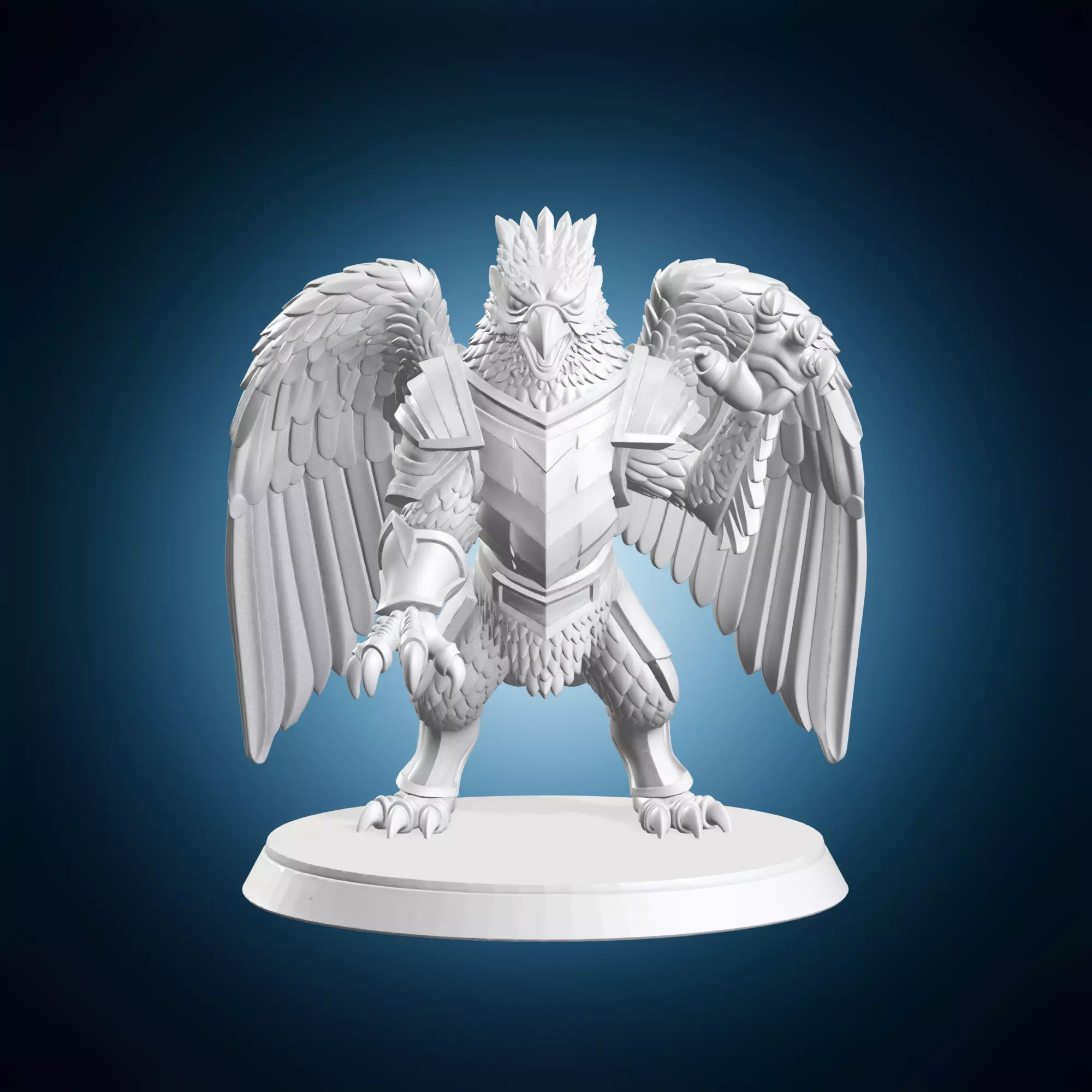 Griffin Warrior Fantasy DnD Miniature 3D print model
