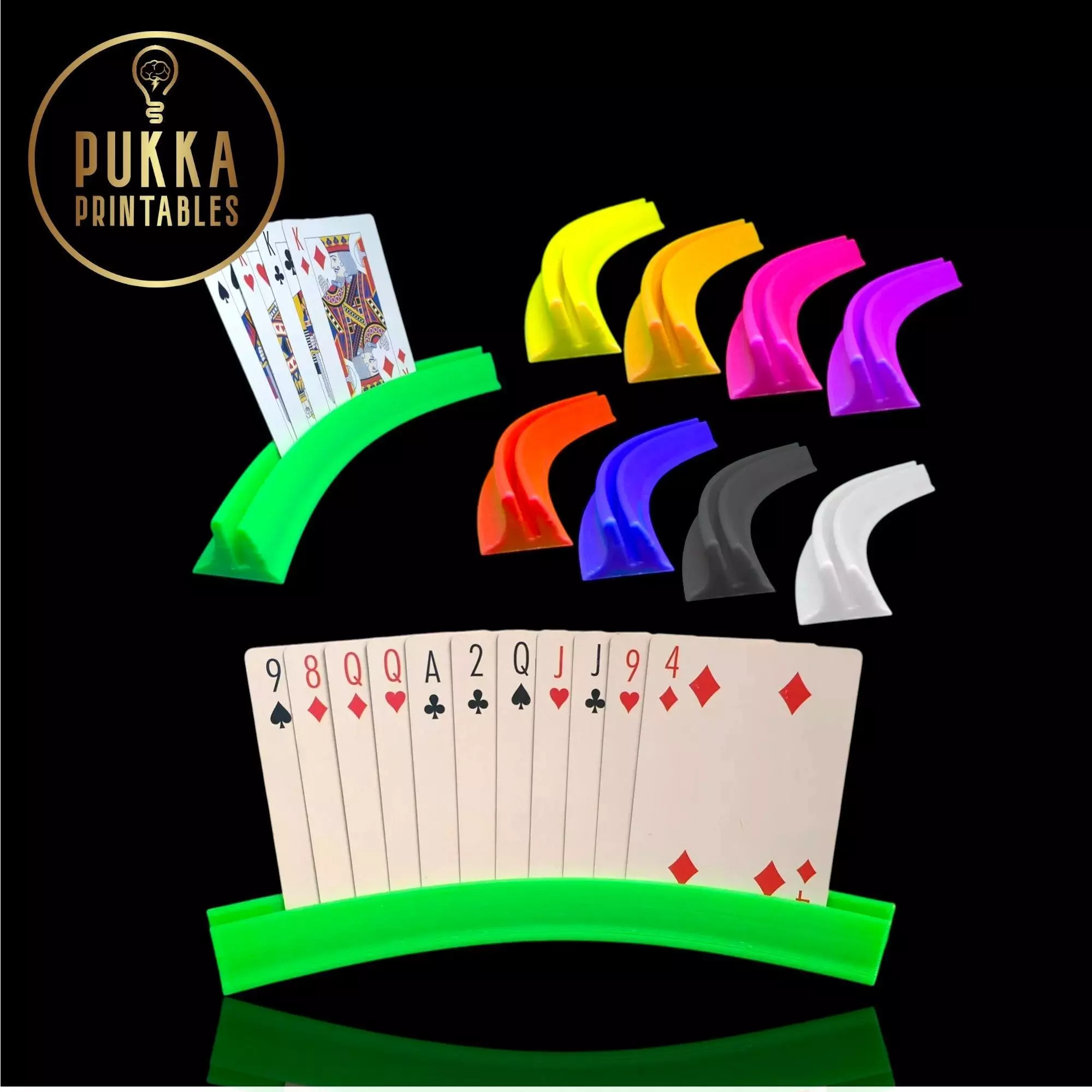 Playing Card Holder Stand 3D Printable STL 3D print model