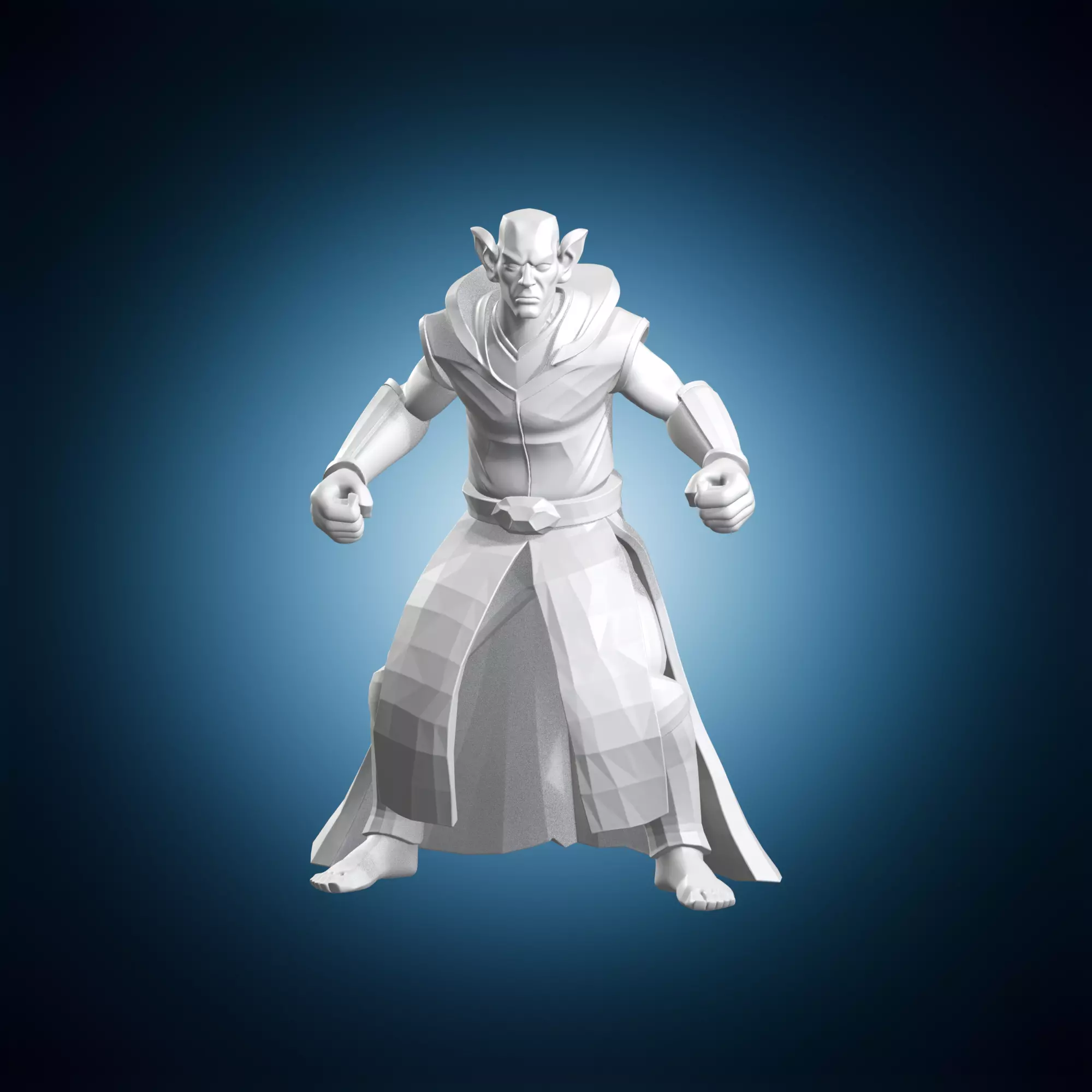 Githzerai Monge Statue 3D print model