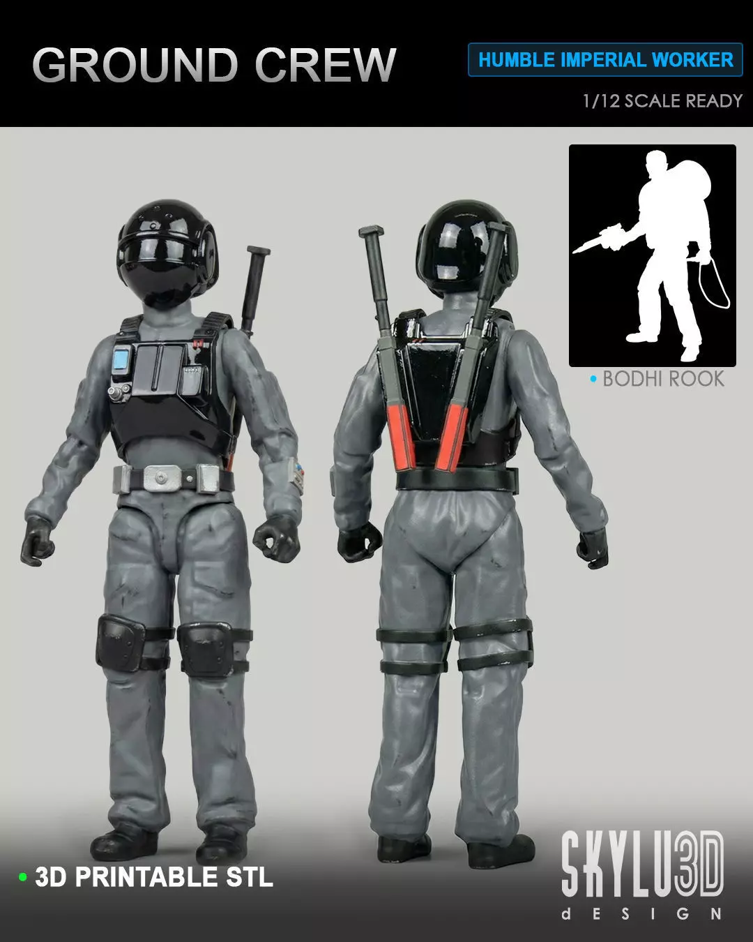 Imperial Ground Crew One12 Scale Custom STL 3D print model