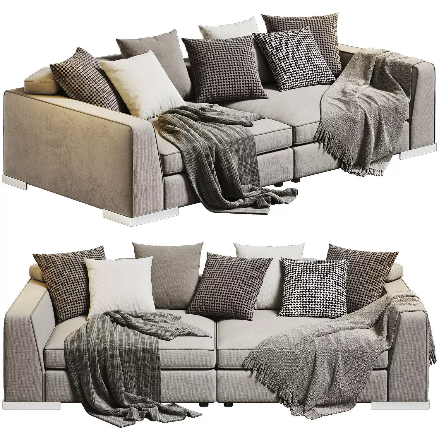 Armand Sofa 2 Seats 02 3D model
