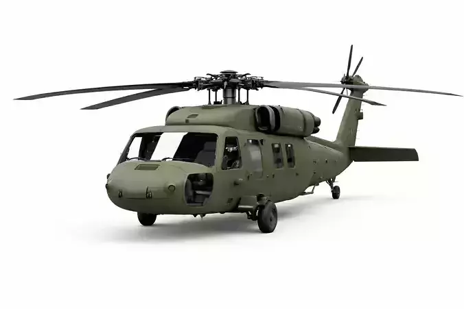 UH 60 Black Hawk Helicopter Military Transport Aircraft
