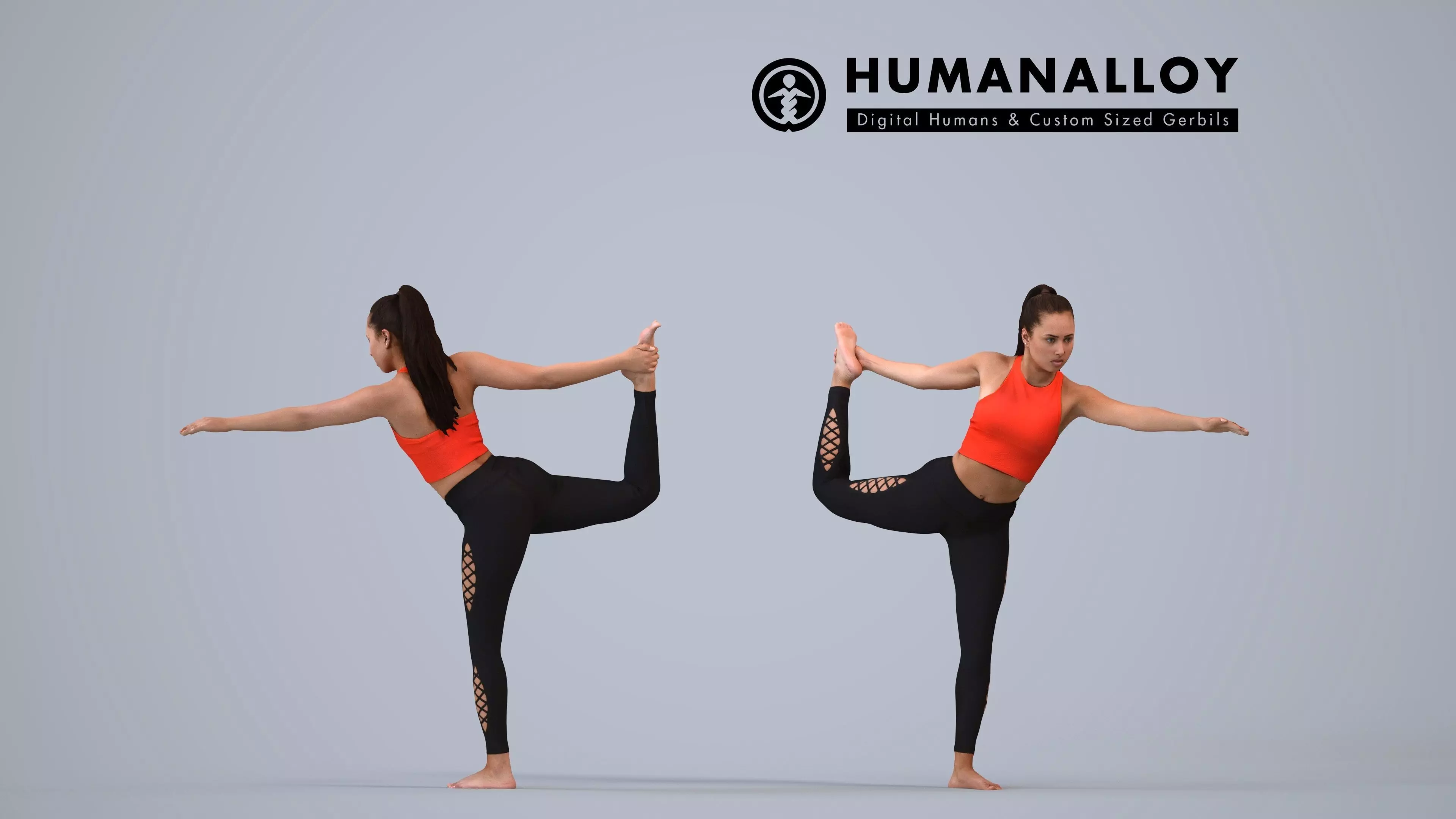 00253Anargul0013 - Adult Indian woman exercising in 3D model