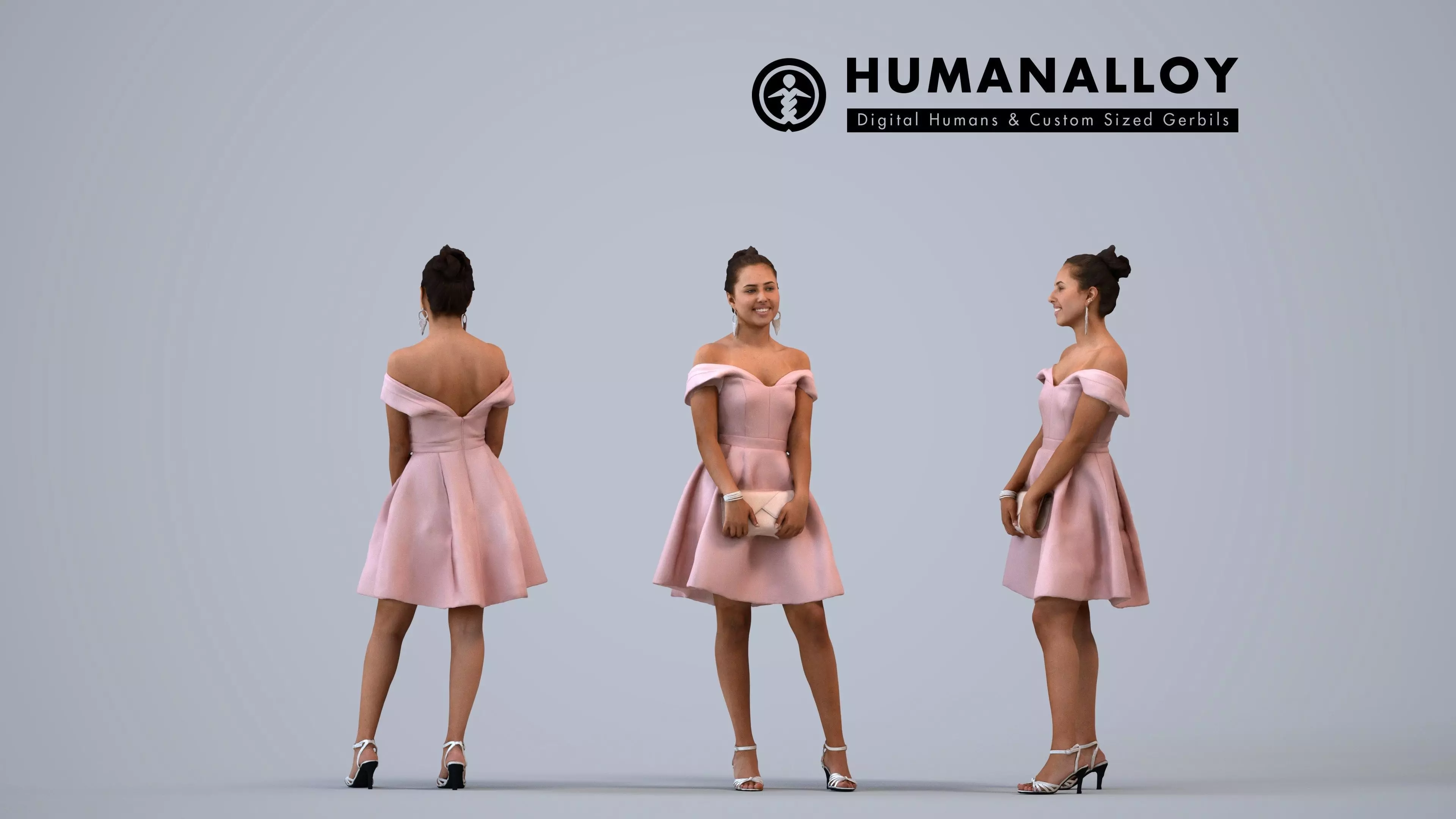 00256Anargul0004 - Adult Indian woman waiting in restaurant 3D model