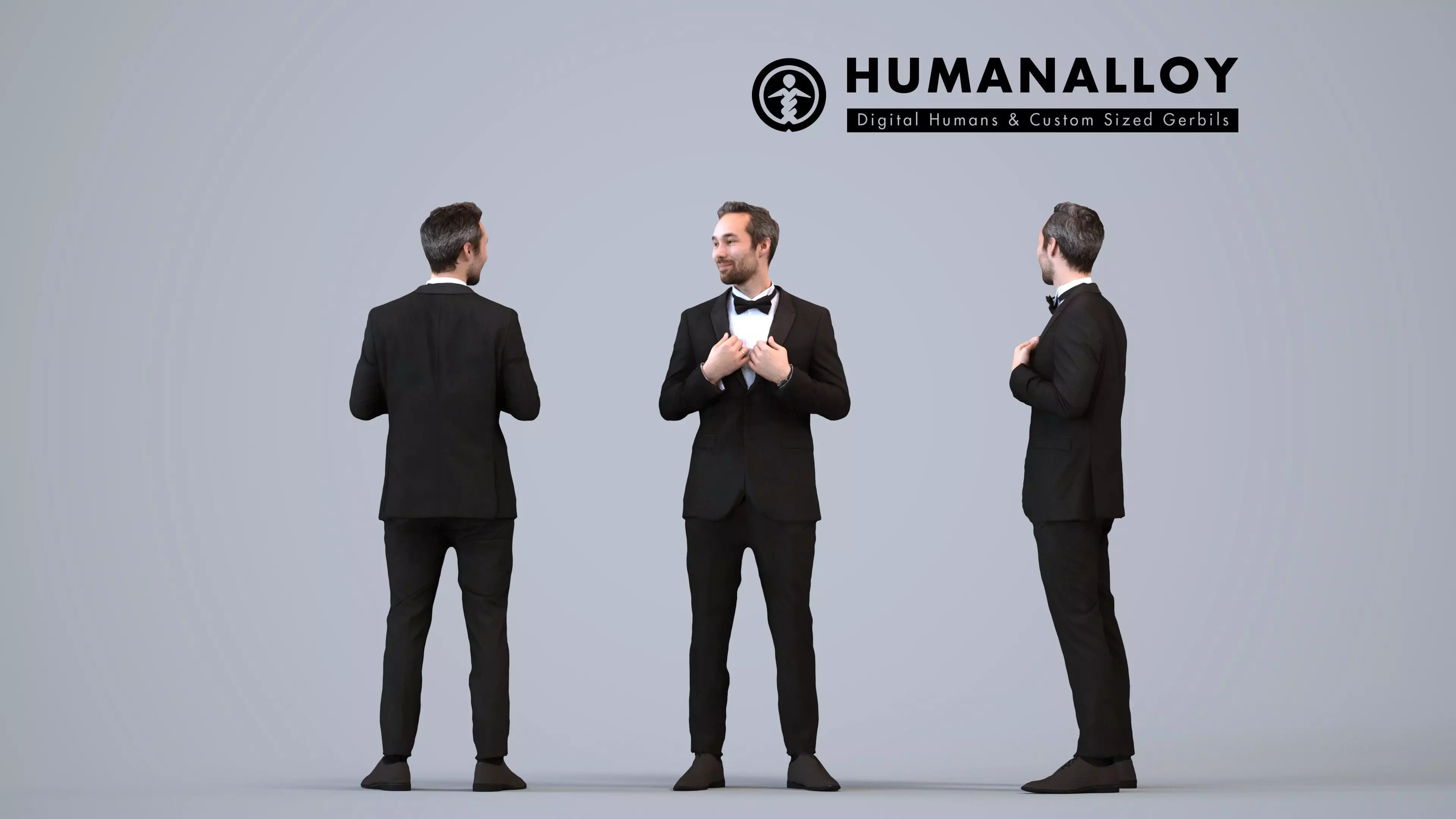 00258Daud0005 - Adult Caucasian man waiting in restaurant 3D model