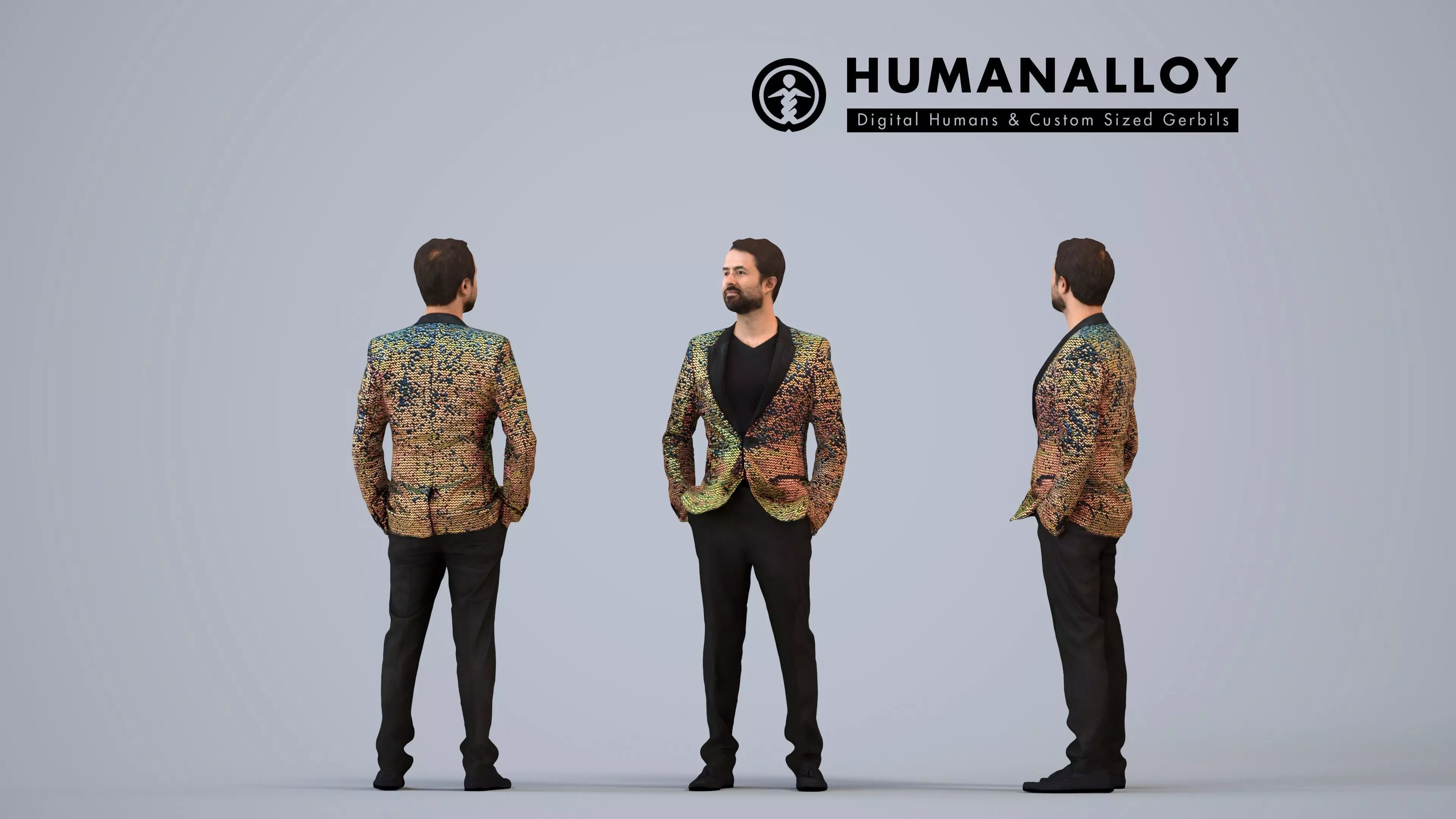 00267Bipini0007 - Adult Indian man waiting in restaurant 3D model