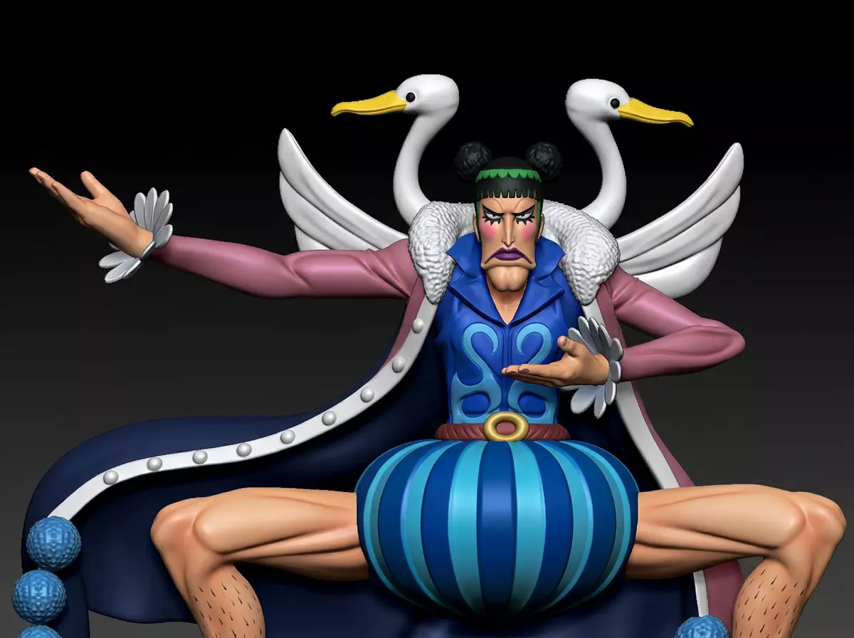 Bon clay fanart - mr 2 - One piece - split part 3D print model