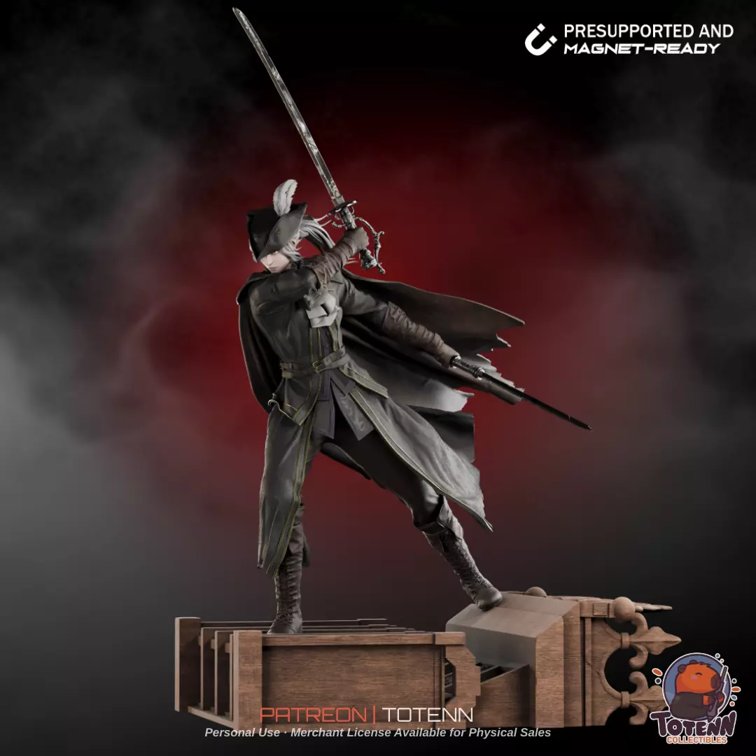 Lady Maria Bloodborne STL 3D Print Model 3D print model